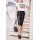 Leather imitation skirt with belt, black