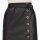 Leather imitation skirt with belt, black
