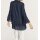 Bluse m. Volants, nachtblau