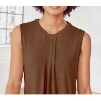 Designer-Seiden-Shirttop, braun
