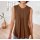 Designer-Seiden-Shirttop, braun