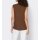 Designer-Seiden-Shirttop, braun