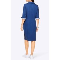 Blusenhemd-Kleid, royalblau
