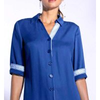 Blusenhemd-Kleid, royalblau