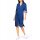 Blusenhemd-Kleid, royalblau