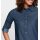 Jeansbluse mit Kellerfalte, blue-stone-washed
