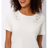 Shirt m. Lochstickerei, ecru