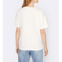 Designer-Shirt m. Perlen, weiß