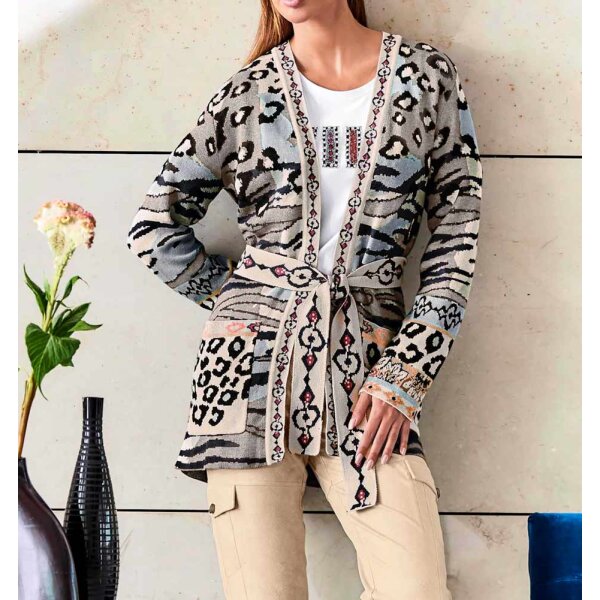 Cardigan, sesame-multicolour