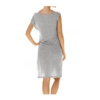 Dress with belt, blended grey