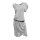 Dress with belt, blended grey
