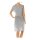 Dress with belt, blended grey