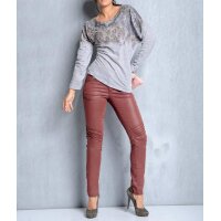 Shirt with sequins, grey