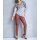 Shirt m. Pailletten, grau