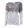 Shirt m. Pailletten, grau