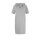 Designer-Sweatkleid m. Strass, grau-meliert