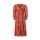 Designe-Druckkleid, papaya-gold