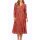 Designe-Druckkleid, papaya-gold
