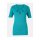 Designer-Pullover m. Cut-Outs, türkis