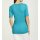 Designer-Pullover m. Cut-Outs, türkis
