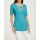 Designer-Pullover m. Cut-Outs, türkis