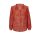 Designer-Chiffon-Bluse, papaya-bedruckt
