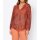 Designer-Chiffon-Bluse, papaya-bedruckt