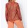 Designer-Chiffon-Bluse, papaya-bedruckt