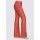 Spodnie lniane typu boot cut, terra