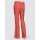 Spodnie lniane typu boot cut, terra