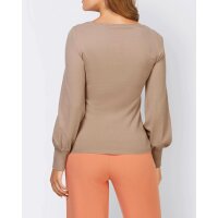 Designerski sweter w kwadraty, sezam