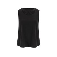 Designer-Cut-Outs-Shirttop, schwarz