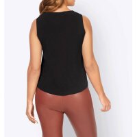 Designer-Cut-Outs-Shirttop, schwarz