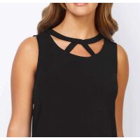 Designer-Cut-Outs-Shirttop, schwarz