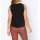Designer-Cut-Outs-Shirttop, schwarz