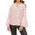 Designer-Chiffonbluse, puder-marine