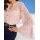 Designer-Chiffonbluse, puder-marine