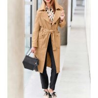 Designer-Trenchcoat, camel
