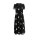 Chiffon dress, black-ecru
