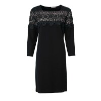 Dress with lace, black