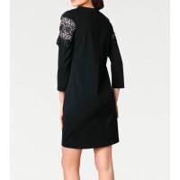 Dress with lace, black