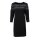 Dress with lace, black