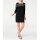 Dress with lace, black