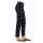 Print trousers, black-ecru