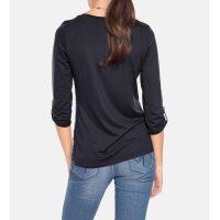 Spitzenshirt, blau-bunt