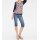 Spitzenshirt, blau-bunt