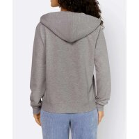 Sweat jacket with lace, stone grey