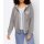 Sweat jacket with lace, stone grey
