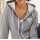 Sweat jacket with lace, stone grey