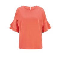 Designer-Seidenbluse, koralle